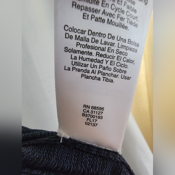 Nwot DKNY Heathered Blue Ribbed Sleeveless Cardigan - Picture 9 of 16